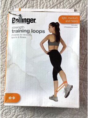 Bollinger Strength Training Loops 3-Pack - Light Medium & Heavy Resistance Bands